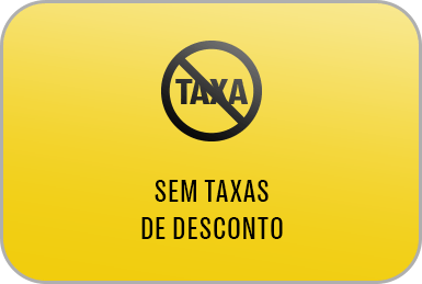 card com texto sobre taxas e descontos